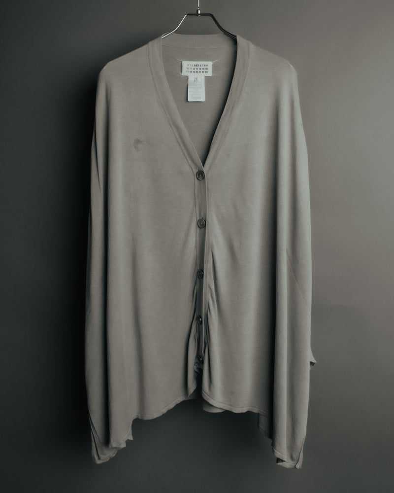 “Maison Martin Margiela” 2012SS line 4 oversized draped knit cardigan