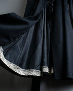 "PAUL SMITH" 100% wool maxi length belted gown coat