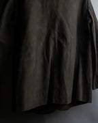 "Christian Dior PRETA-PORTER" CD logo embroidered suede tailored jacket