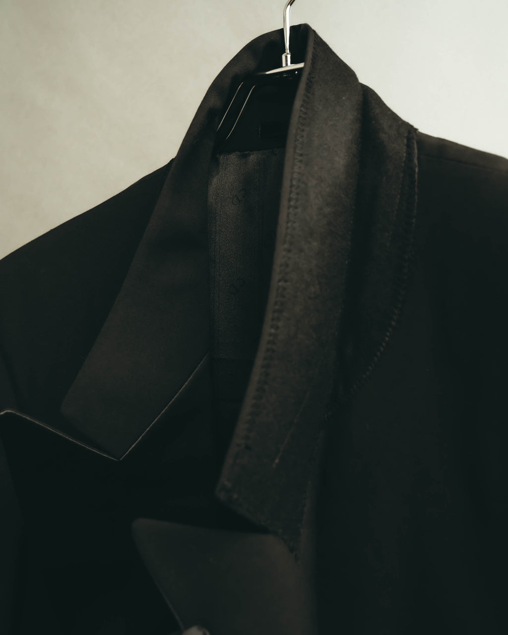 -SPECIAL- “Christian Dior MONSIEUR” 80’s-90’s satin peak-lapel tuxedo jacket