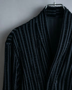 “Yohji Yamamoto +NOIR” Sheer rib summer knit jacket