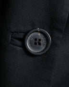 “GUCCI” Early 2000s satin peak lapel tailored jacket