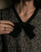 "Christian Dior PRETA PORTER"
Ribbon design mixed yarn knit pullover