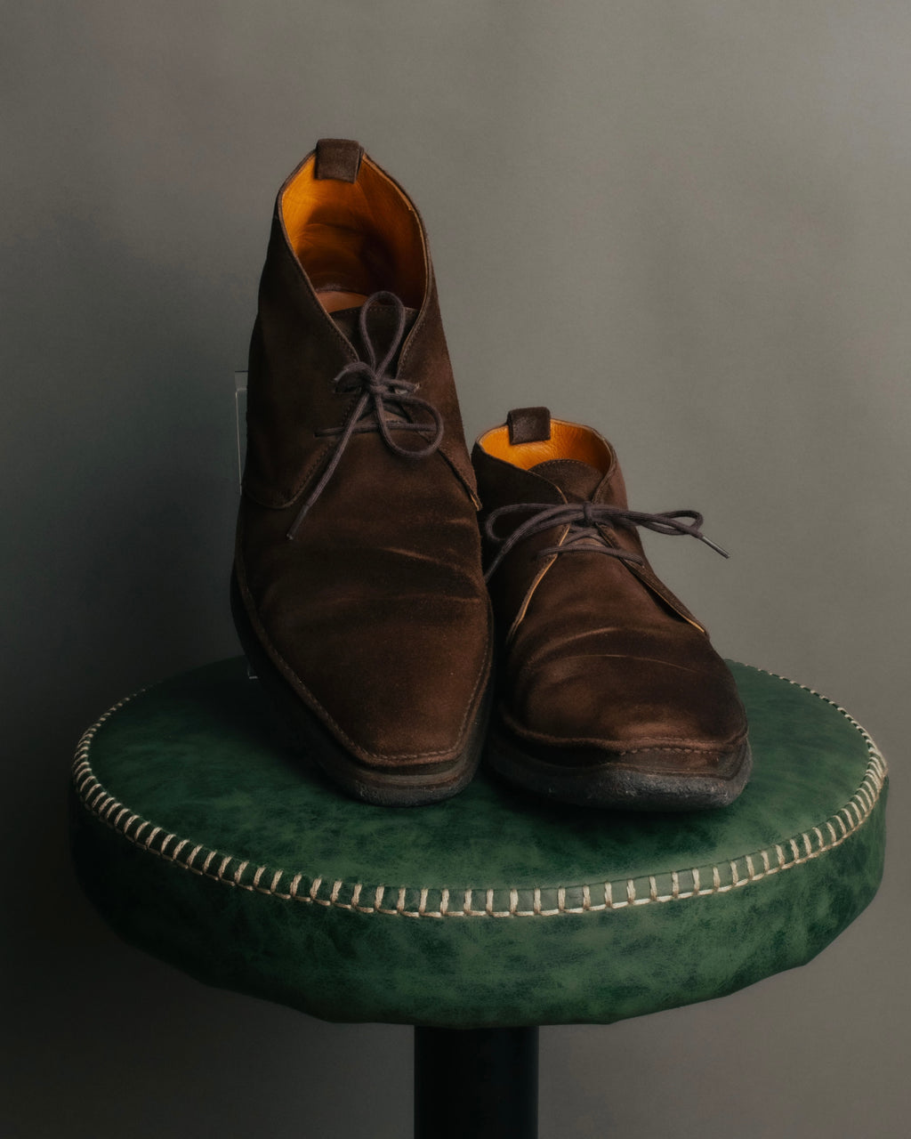 -SPECIAL- “HERMÈS” 1998-2003 Suede square toe chukka boots