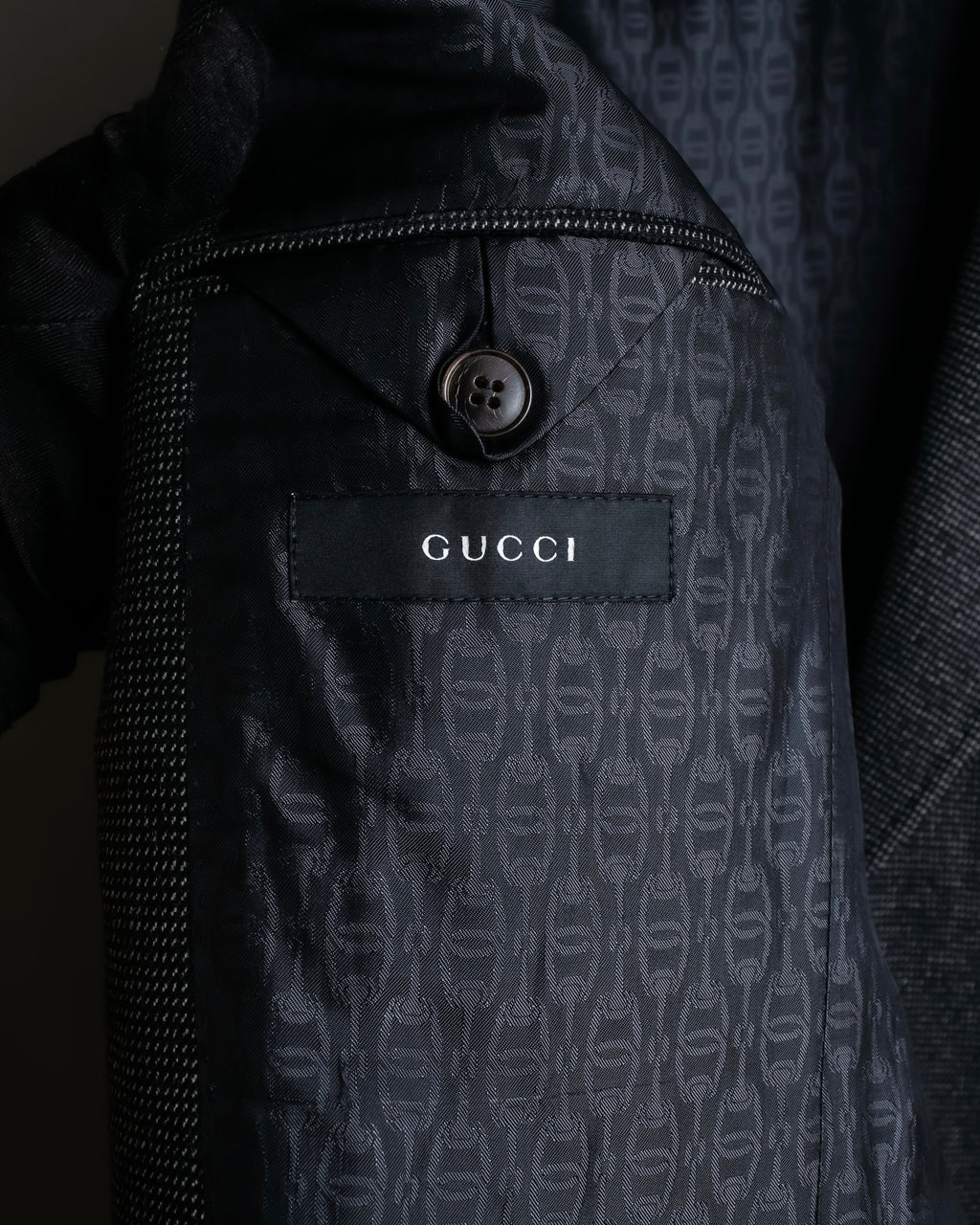 "GUCCI" 90's Tom Ford period bird eye weave set up