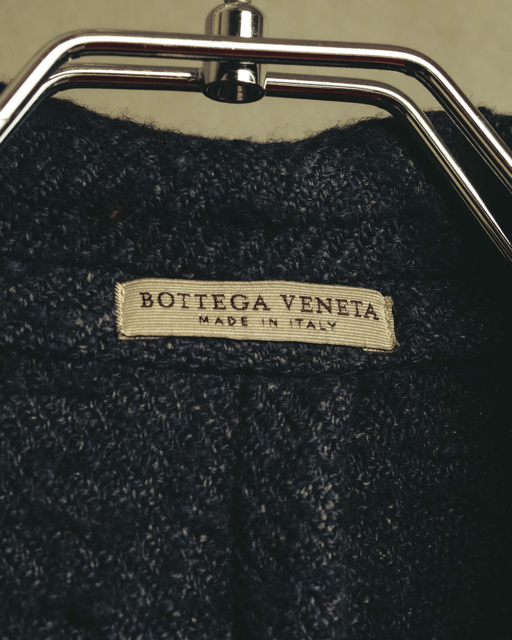 "BOTTEGA VENETA"  Late 90's-early 00's textured tailored short coat
