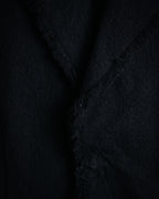 –SPECIAL– "tricot COMME des GARÇONS" 2004AW Fringed cut-off boiled wool tailored jacket