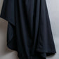 "ANN DEMEULEMEESTER" Cape draping docking design zipper sleeveless dress