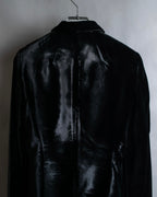 "GUCCI" Velvet shaped shawl collar tailored jacket