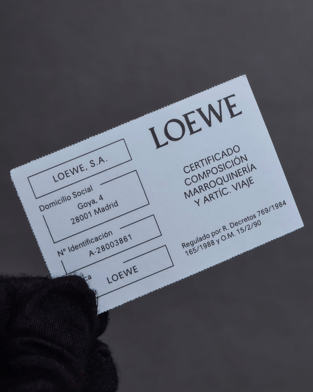 "LOEWE" Anagram logo engraved leather bracelet