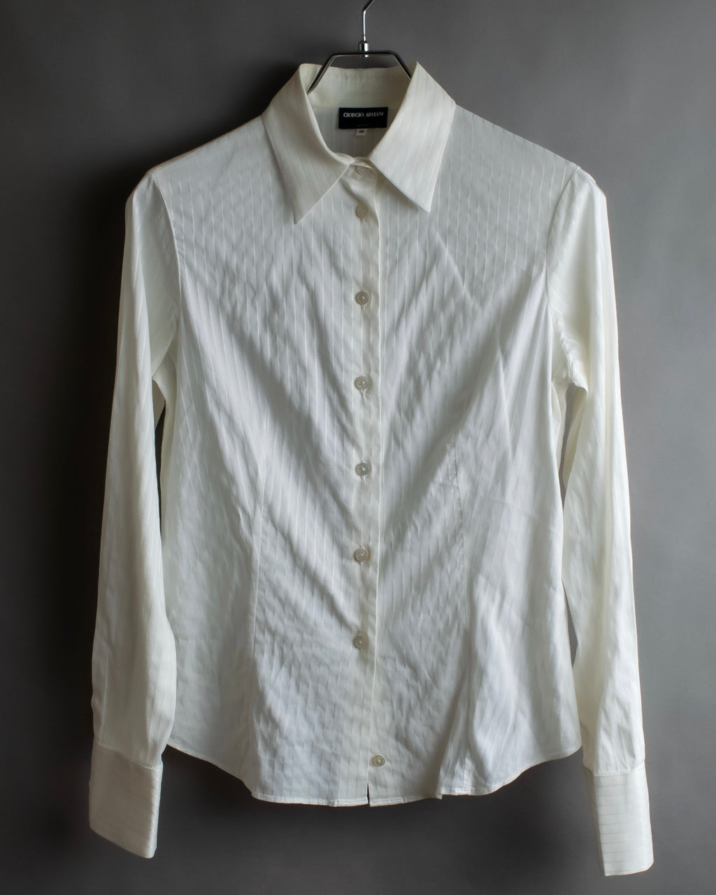 "GIORGIO ARMANI" Delicate striped white shirt