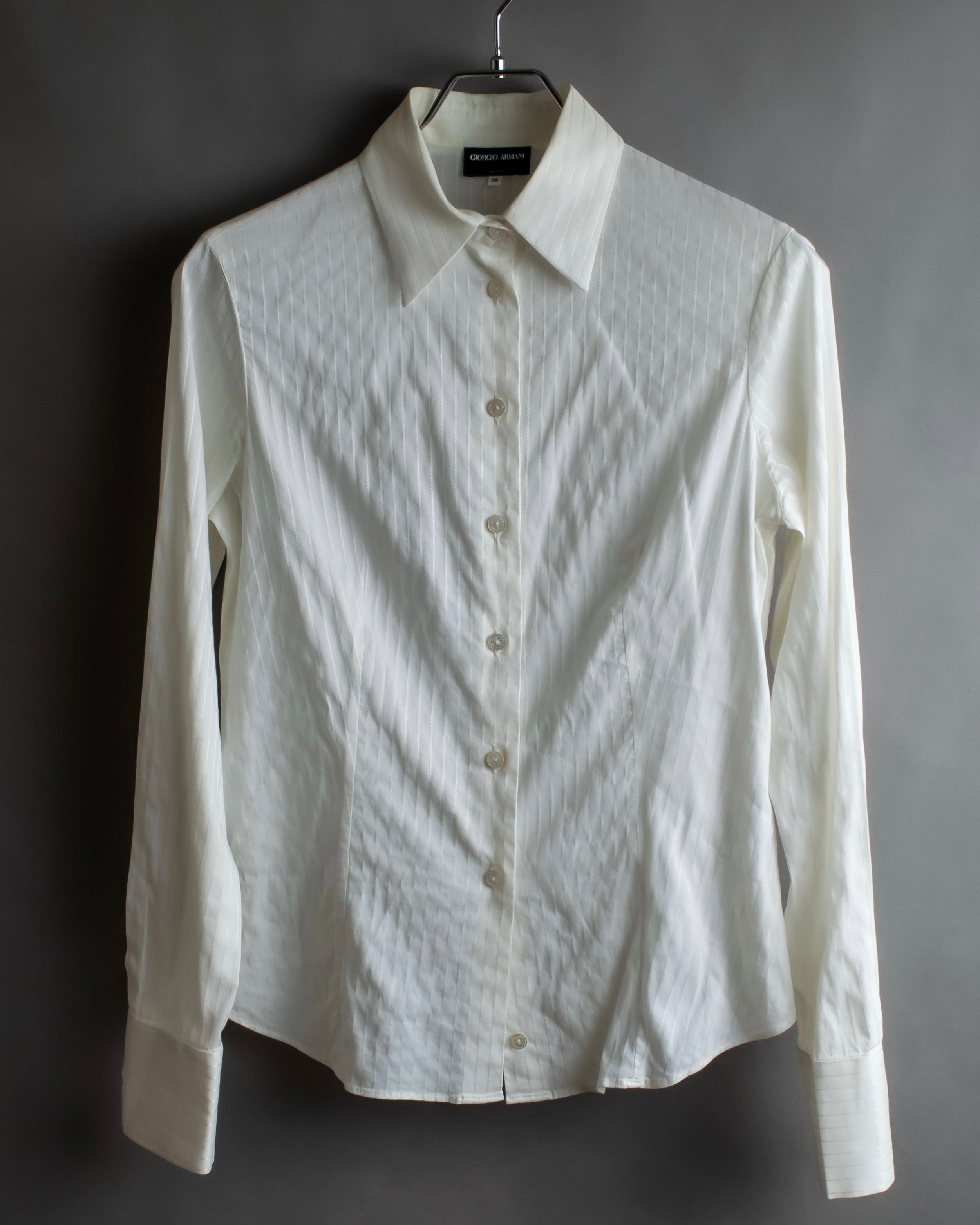 "GIORGIO ARMANI" Delicate striped white shirt