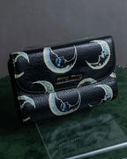 "MIU MIU" Crescent moon print compact wallet