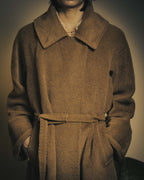 -SPECIAL- “Max Mara” 90’s-00’s Angora blend belted wrap coat