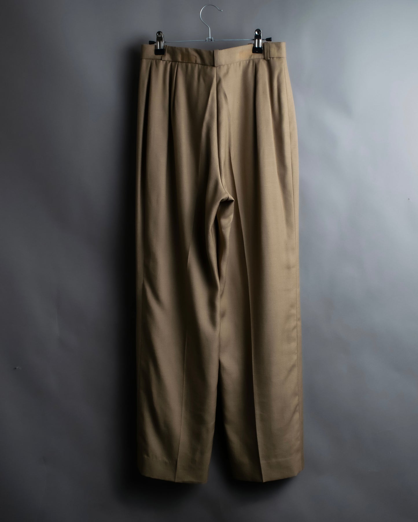 "Christian Dior" Center press wide tapered slacks