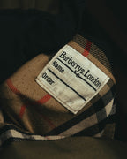 “Burberrys” 80’s Heritage check long trench coat