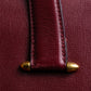 "Cartier" Jewelry ruby color leather tote bag