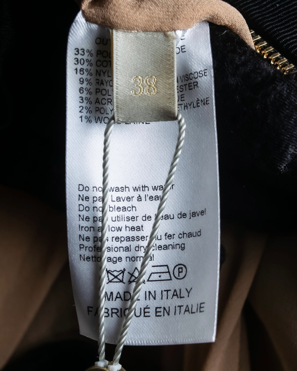 Reserved "Elie Saab" Gold stud detail tweed jacket