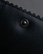 "LOEWE" Logo engraved leather card case