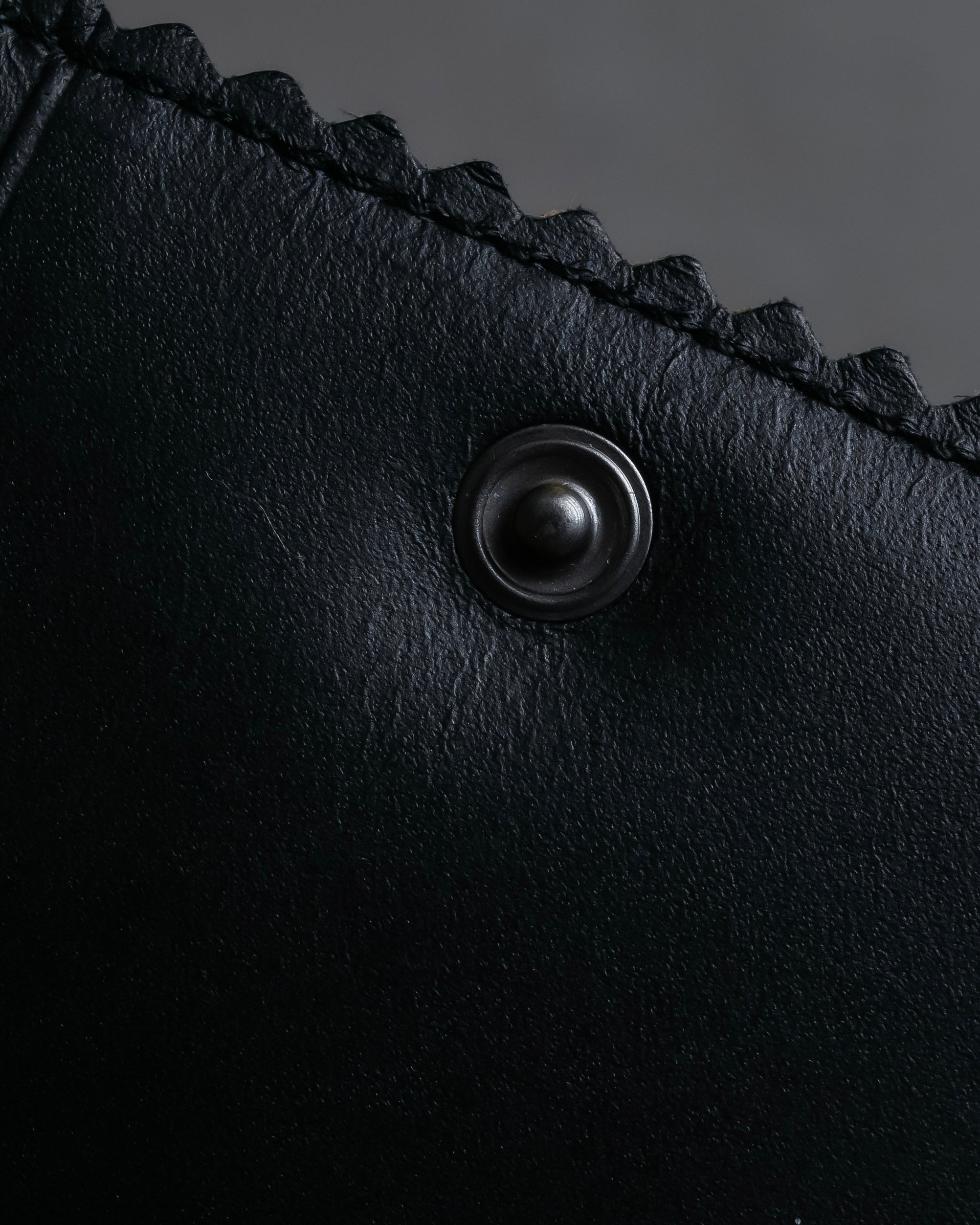 "LOEWE" Logo engraved leather card case