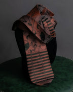 "JEAN PAUL GAULTIER HOMME" Drawing camouflage design silk neck tie