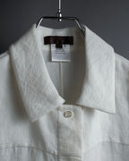 "LOEWE" 00's Fly front linen shirt