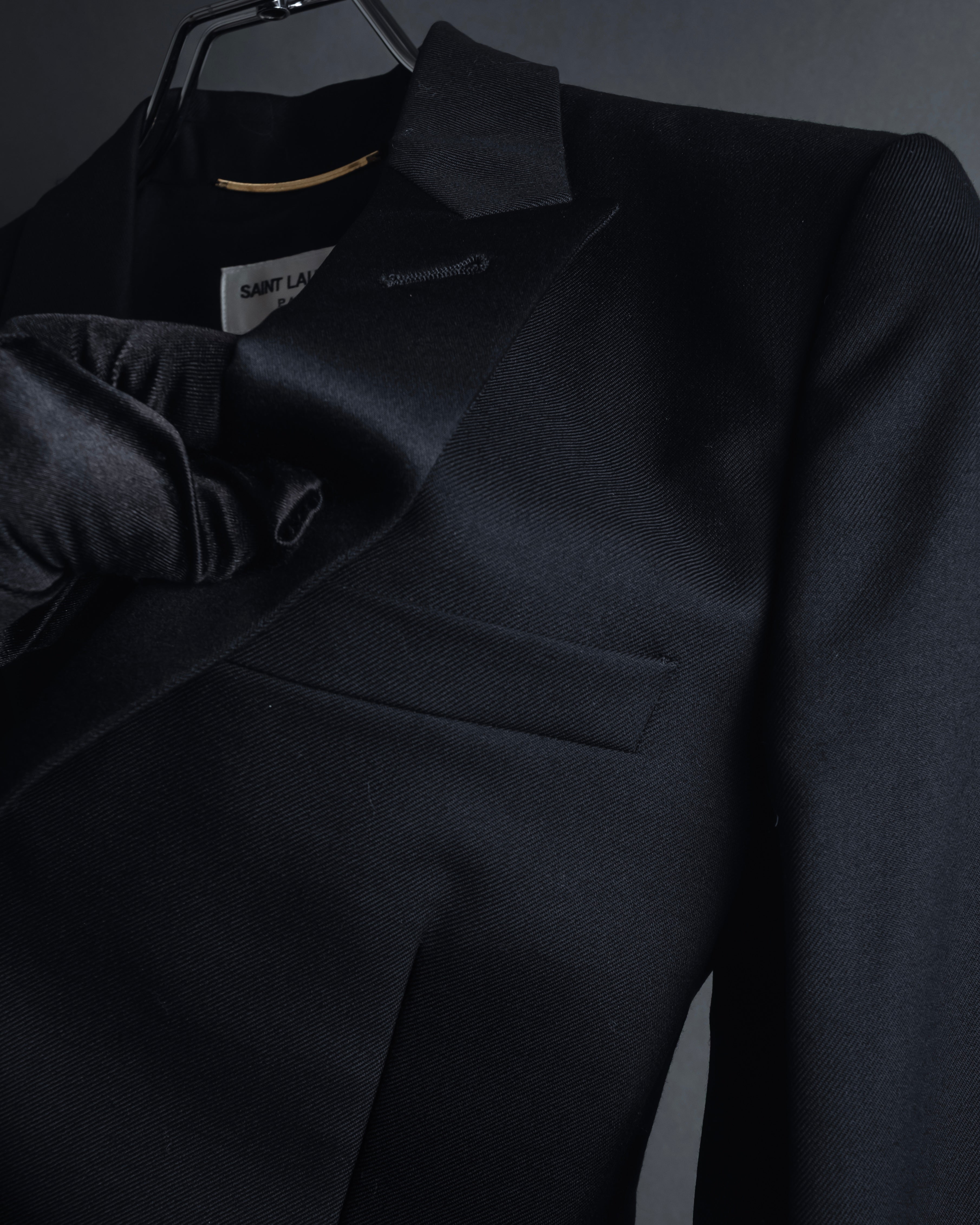 "Saint Laurent Paris" Modern tailcoat design jacket