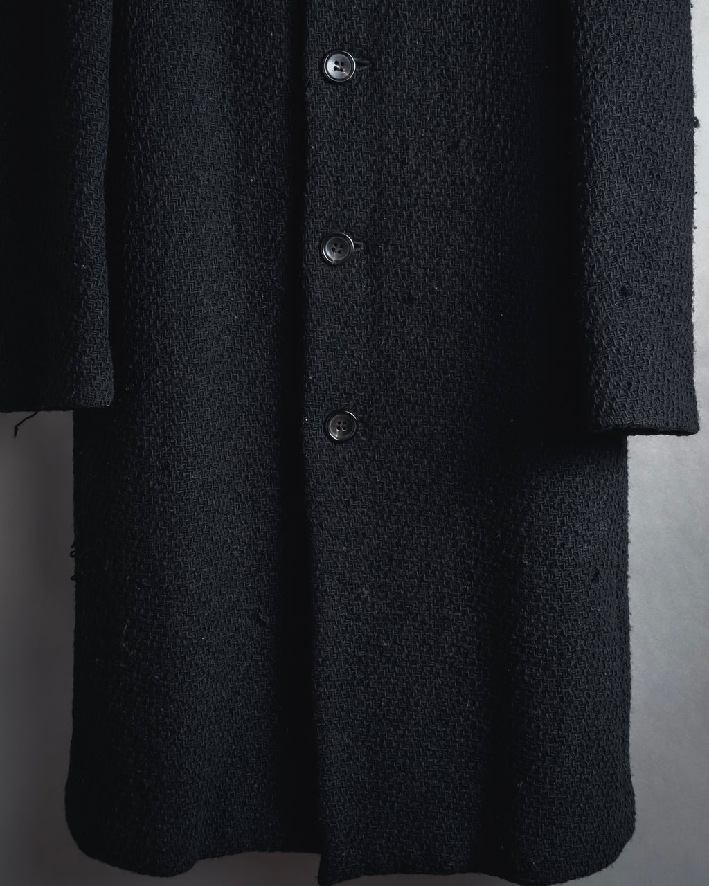 “JUNYA WATANABE” 97AW Textured wool single-breasted coat