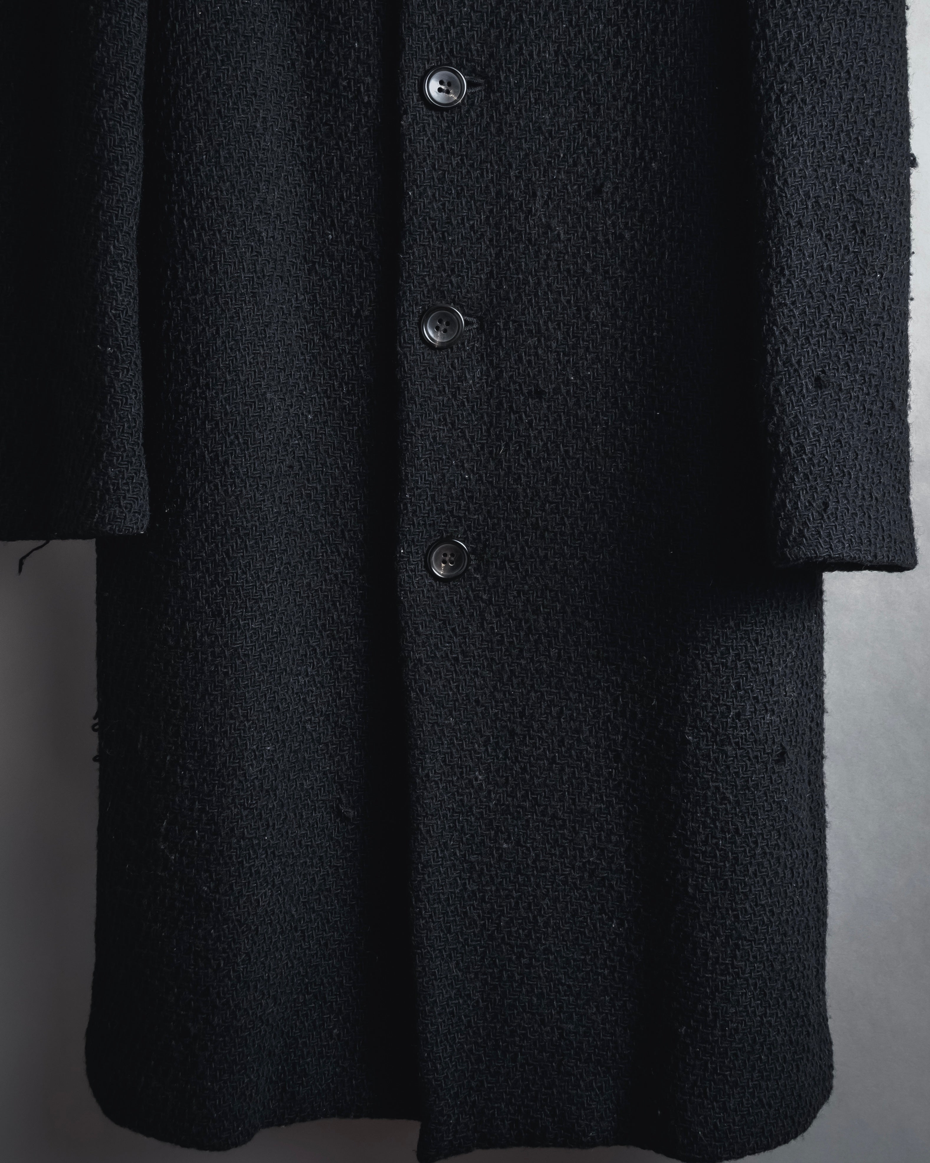 “JUNYA WATANABE” 97AW Textured wool single-breasted coat