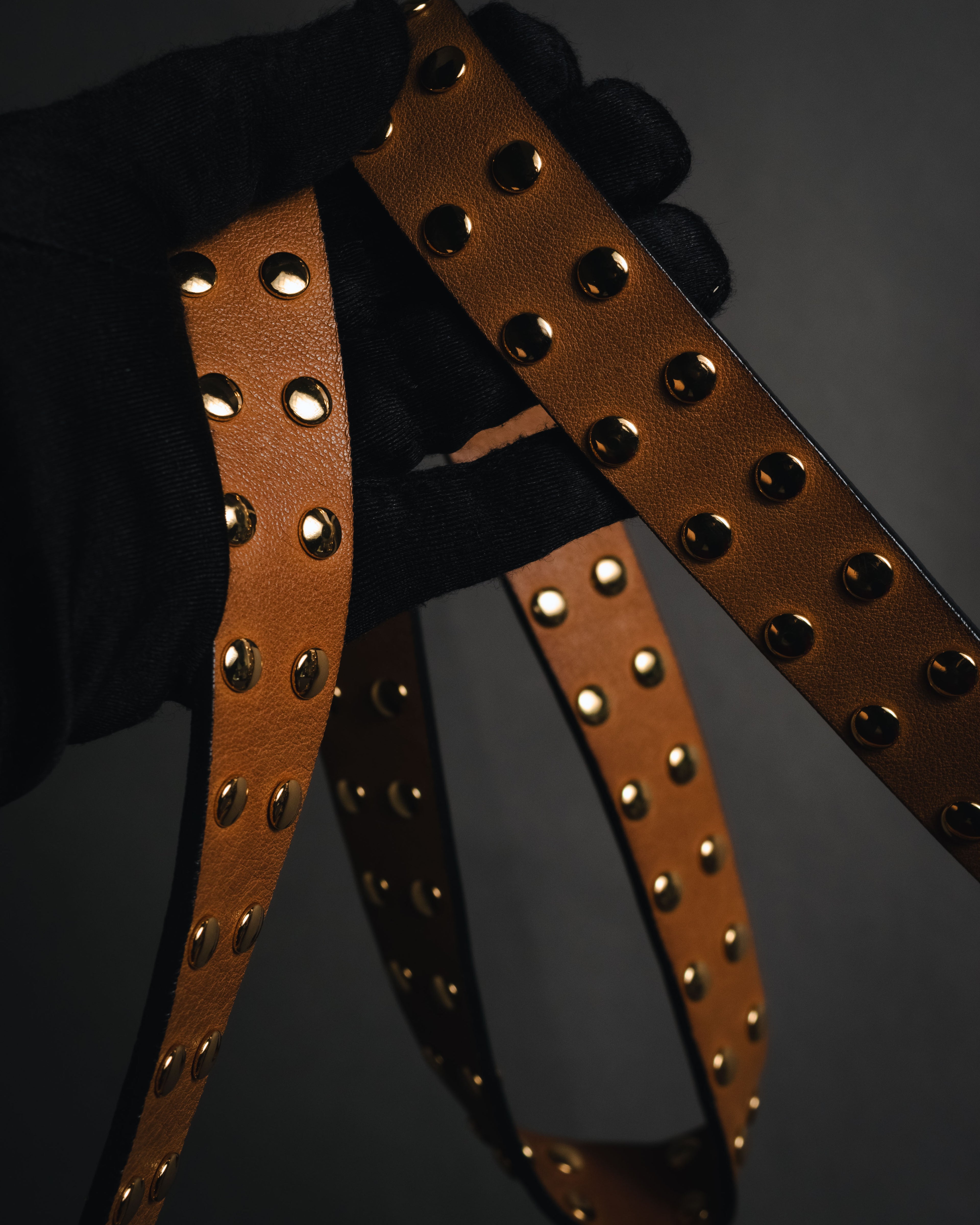 "MARNI" 2010’s-20’s studded leather shoulder bag