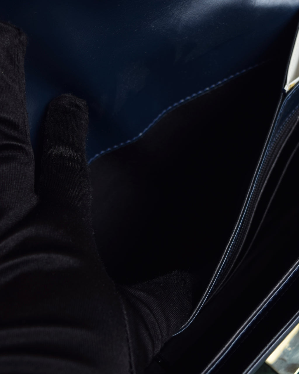 "LOEWE" Anagram logo engraved bicolor leather square bag