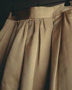 "DOLCE & GABBANA" 10's Lustrous pleated silk skirt