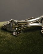-SPECIAL- “HERMÈS” 70’s-90’s Étrier multi chain bracelet