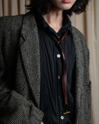 "CELINE" Bundled wrap leather layered belt