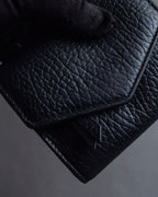 "MAISON MARGIELA" Grained leather envelope compact wallet