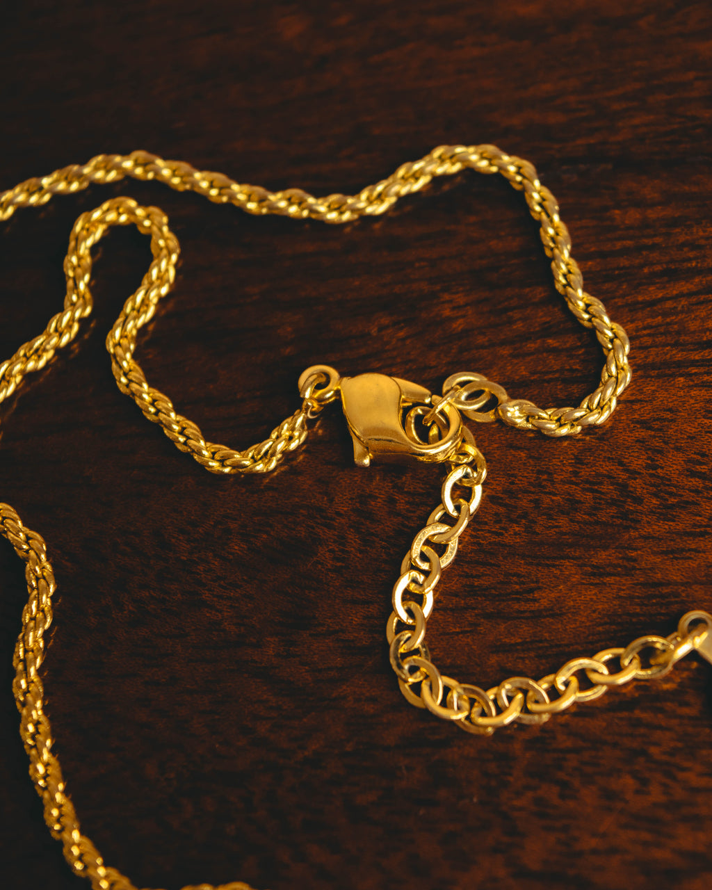 "Christian Dior" 80's-90's Gold tone bottle pendant necklace