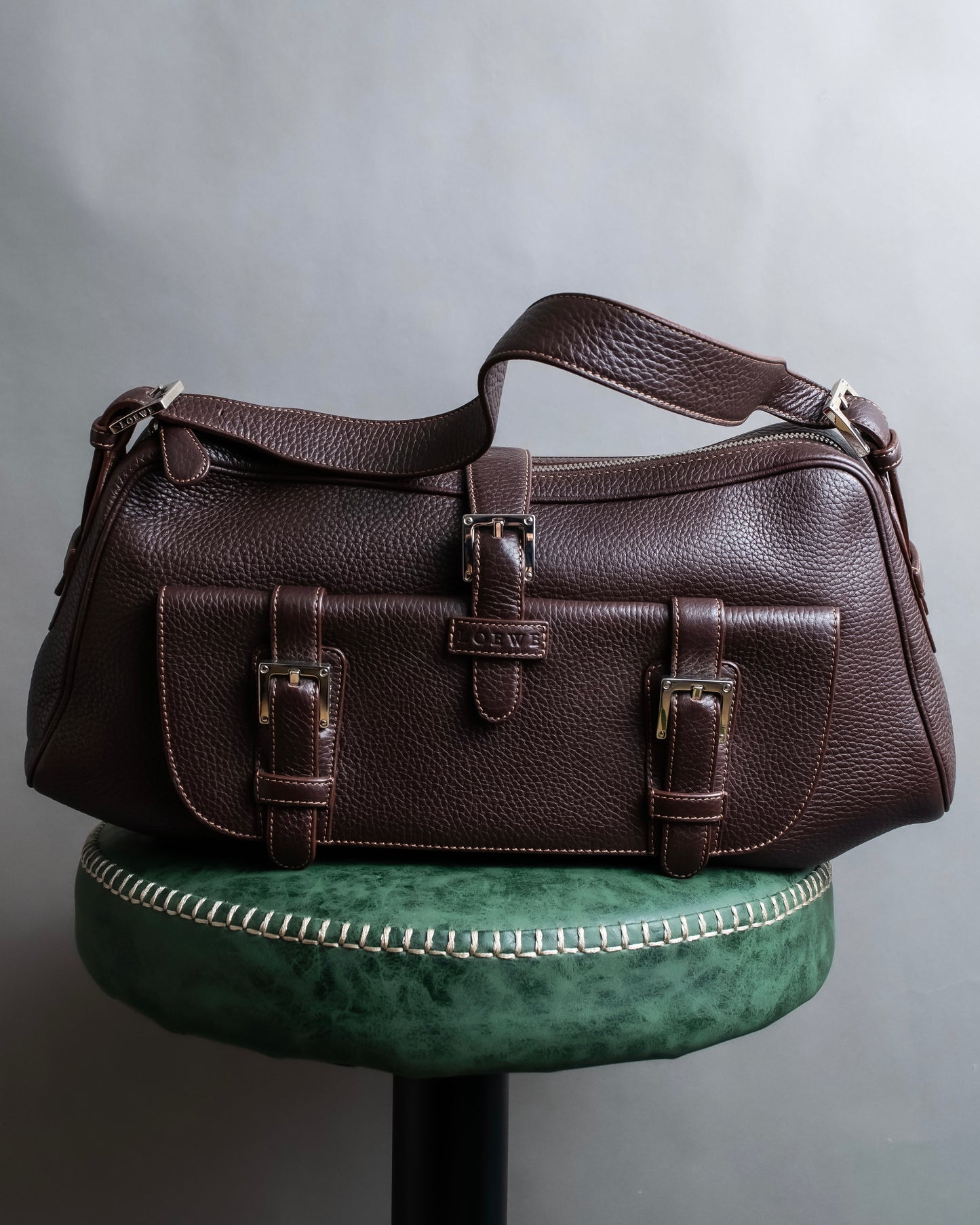 "LOEWE" Senda Brown Leather Handbag