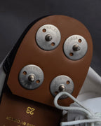 "BALENCIAGA" Two-tone fringe design leather golf shoes