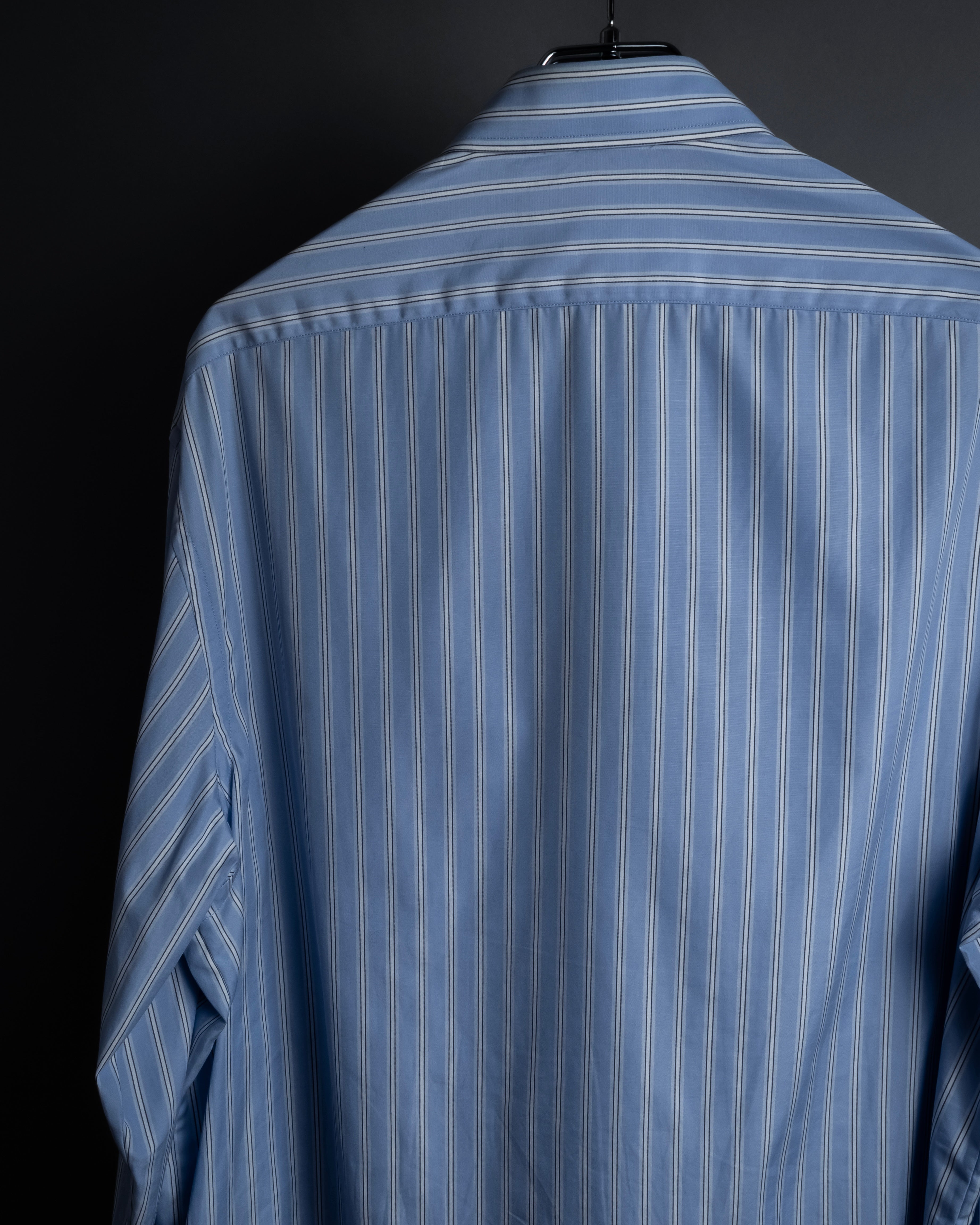 "GUCCI" Michele period brand code embroidered striped shirt