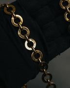 “Salvatore Ferragamo” 80’s-90’s Quilted leather chain shoulder bag