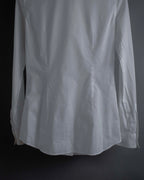 "Dolce & Gabbana" Tiered frill design white shirt