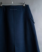"MM6 MAISON MARGIELA" 20SS Beautiful navy trench skirt