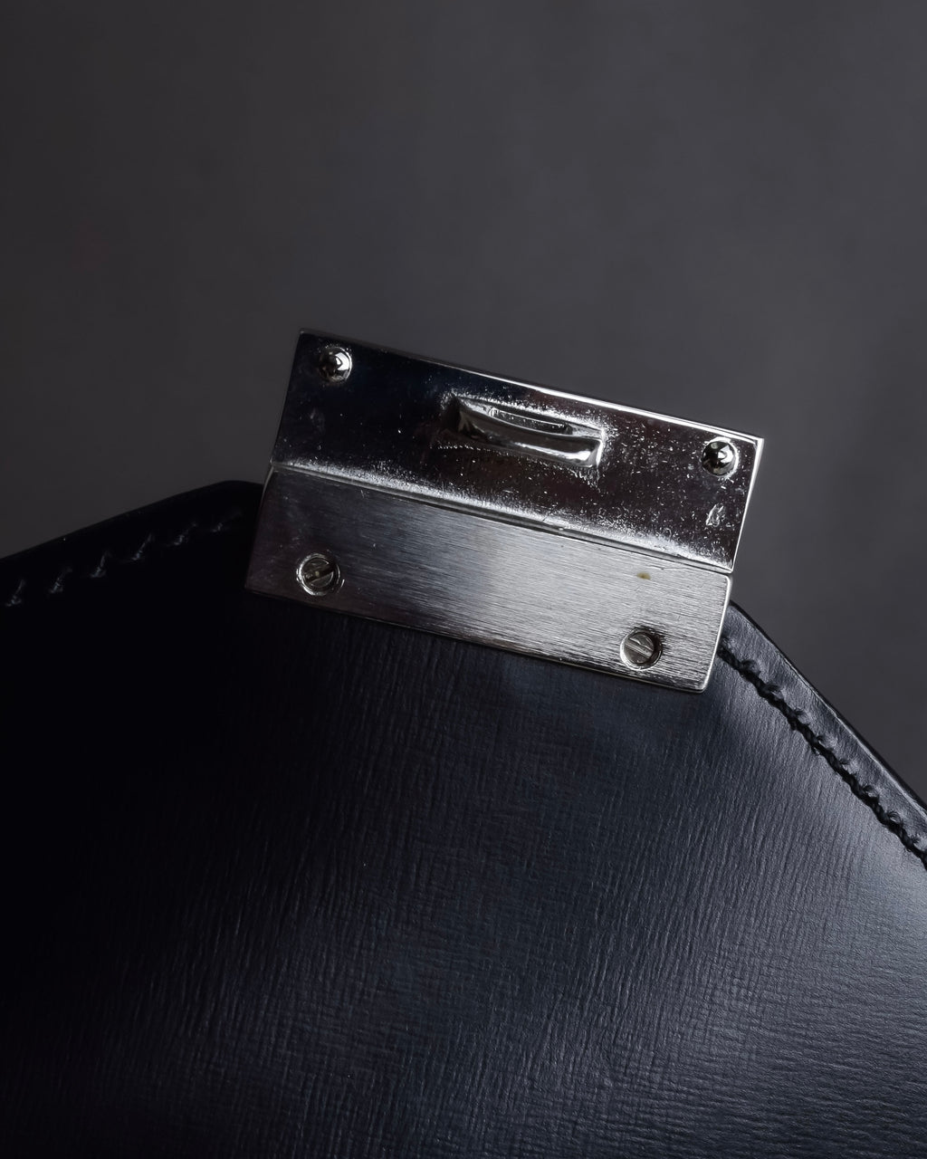 "LOEWE" Logo engraved leather briefcase bag