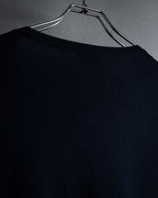 "CELINE" Hedi Slimane design compact silhouette wool knit