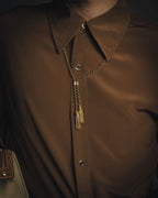 –SPECIAL– “SONIA RYKIEL” 80’s-90’s Tassel lariat chain necklace