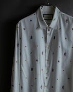 "GUCCI" Michele period iconic motif embroidered shirt