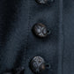 "GUCCI" Asymmetrical front detail high neck coat