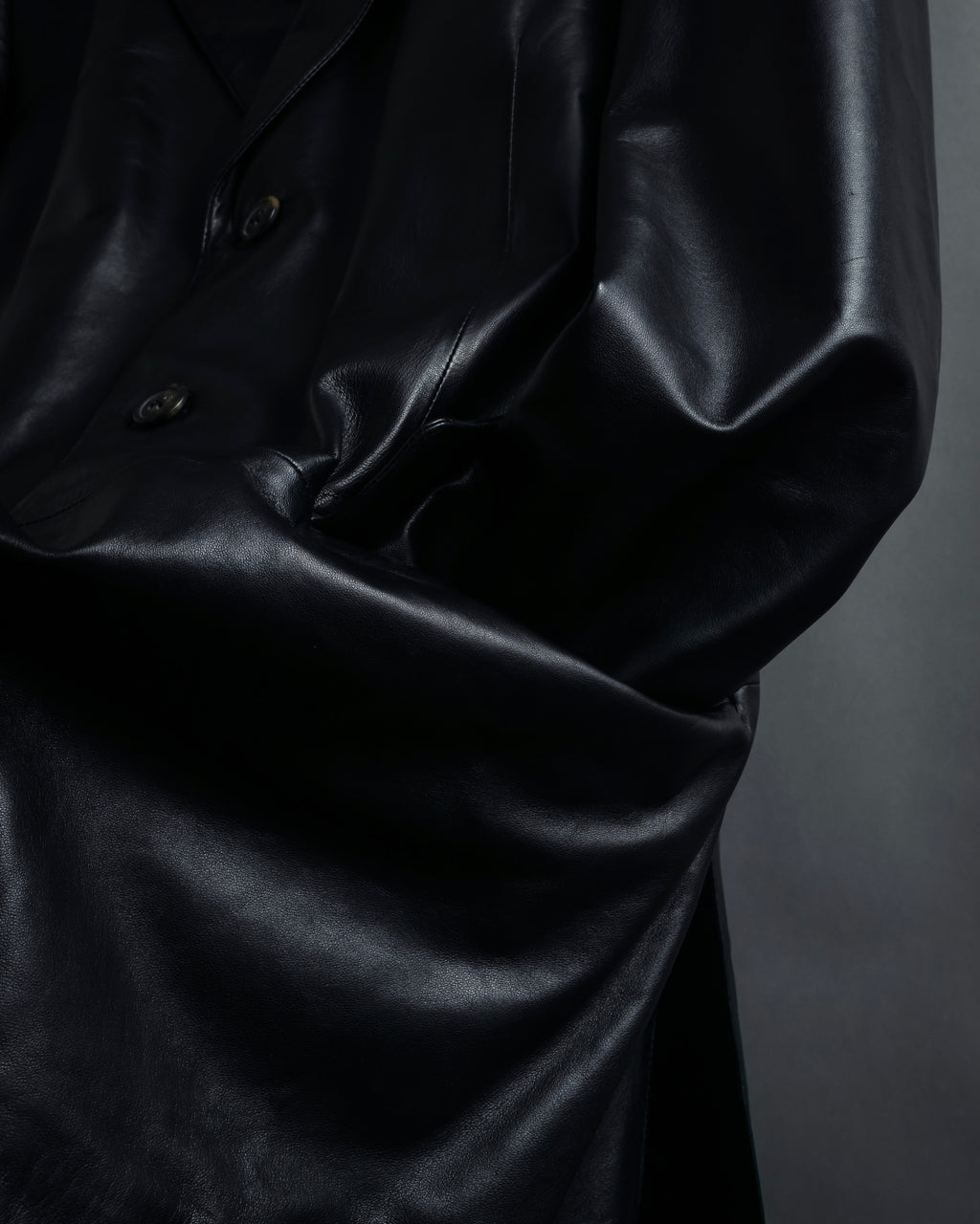 "Salvatore Ferragamo" Straight silhouette leather tailored jacket