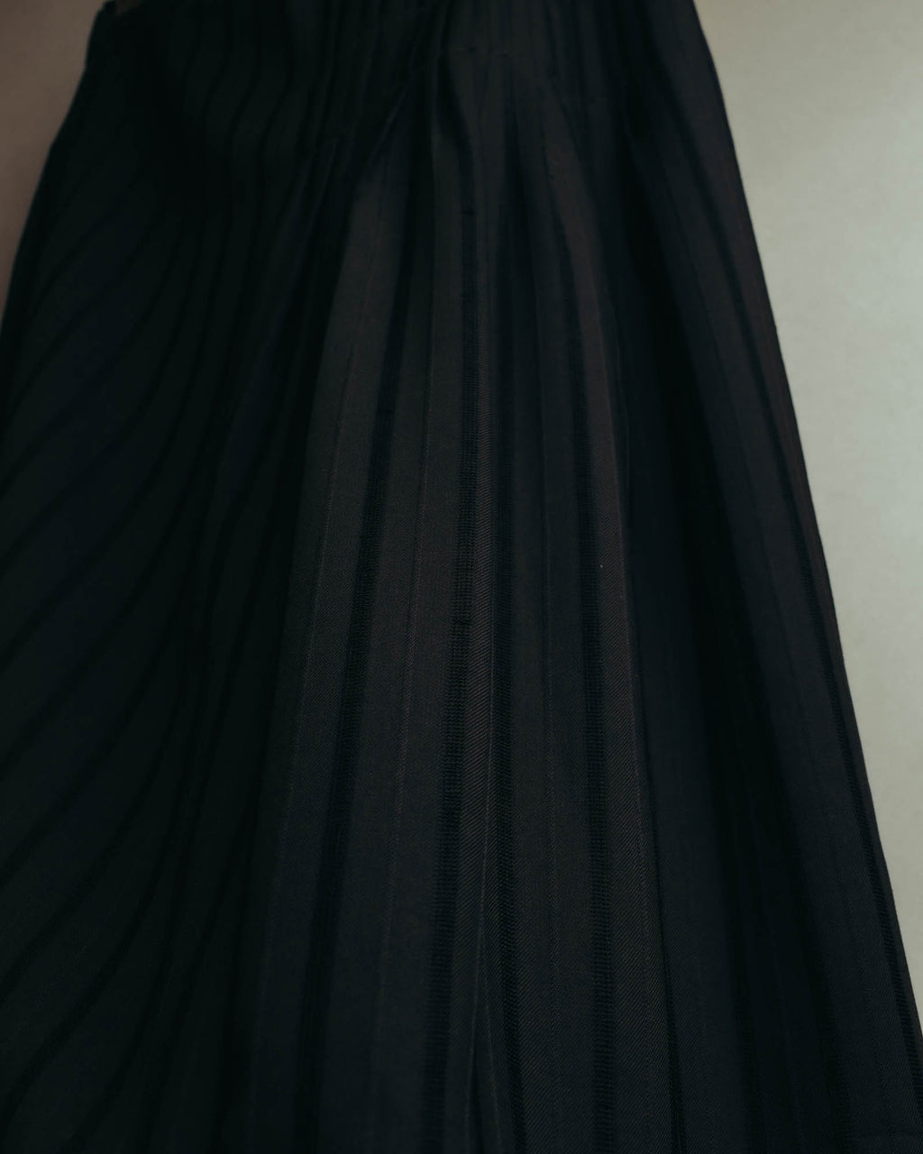 "VERONIQUE BRANQUINHO" 90's-00's Sculptural pleated wool skirt