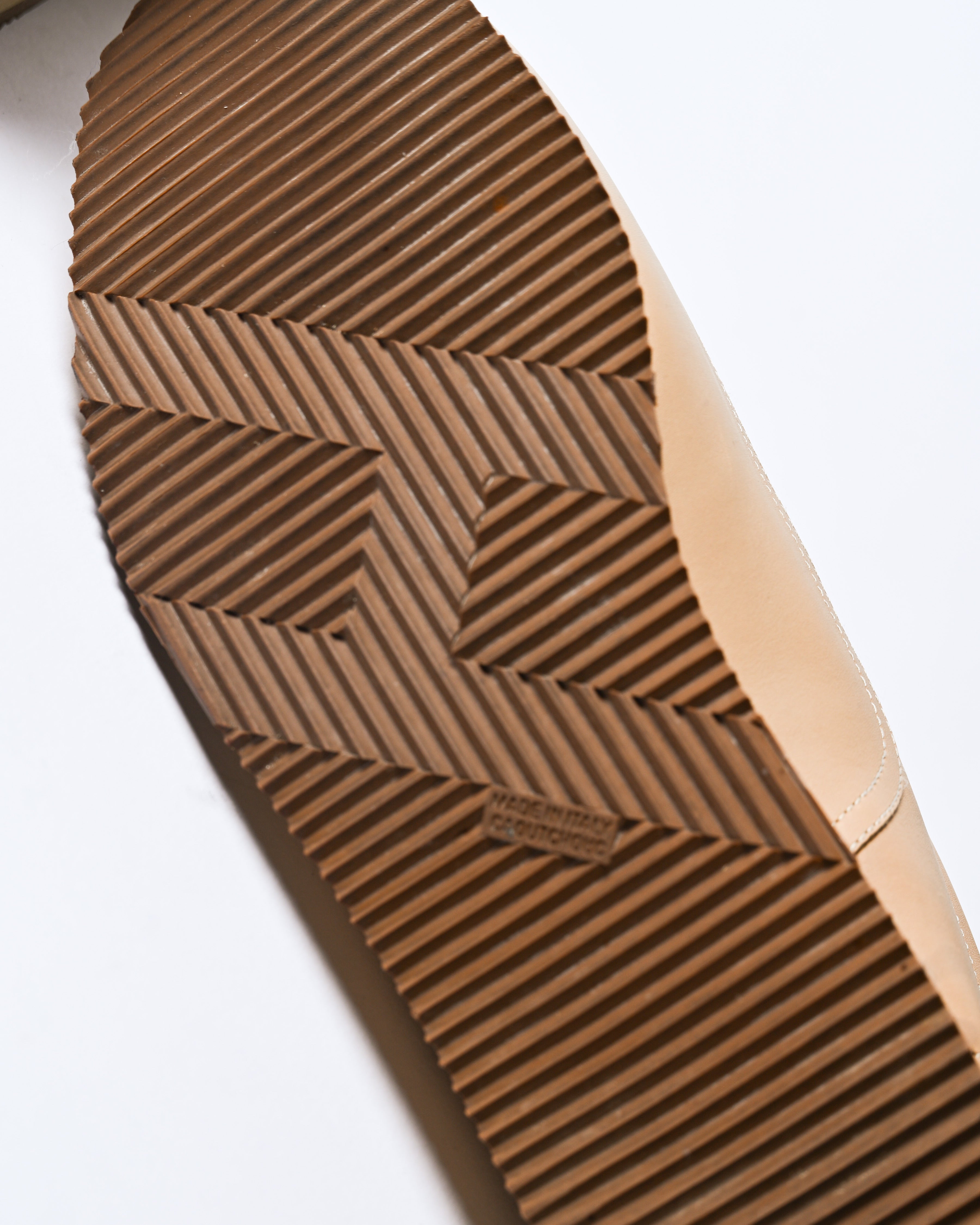 HERMES/ “Quick” H-Logo Leather Sneaker Brown